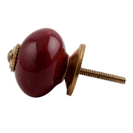 Solid Cherry Golden Fitting Cabinet Knob